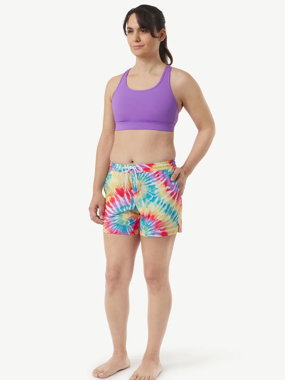 Humankind Rainbow Burst 5” Swim Trunks